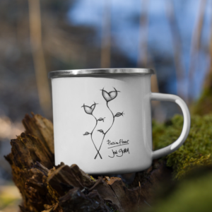 Passionflower Enamel Mug