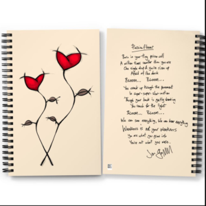 Passionflower spiral notebook